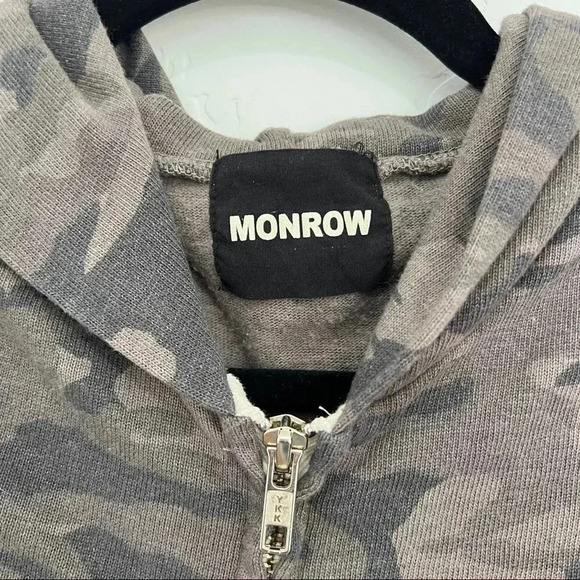 Monrow Camouflage Zip-up Sweatshirt - Picture 5 of 9
